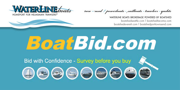 BoatBid is exclusive to Waterline Boats / Boatshed