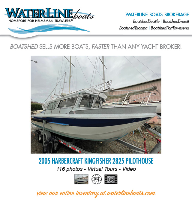 Harbercraft Kingfisher Recently Listed For Sale by Waterline Boats / Boatshed Port Townsend