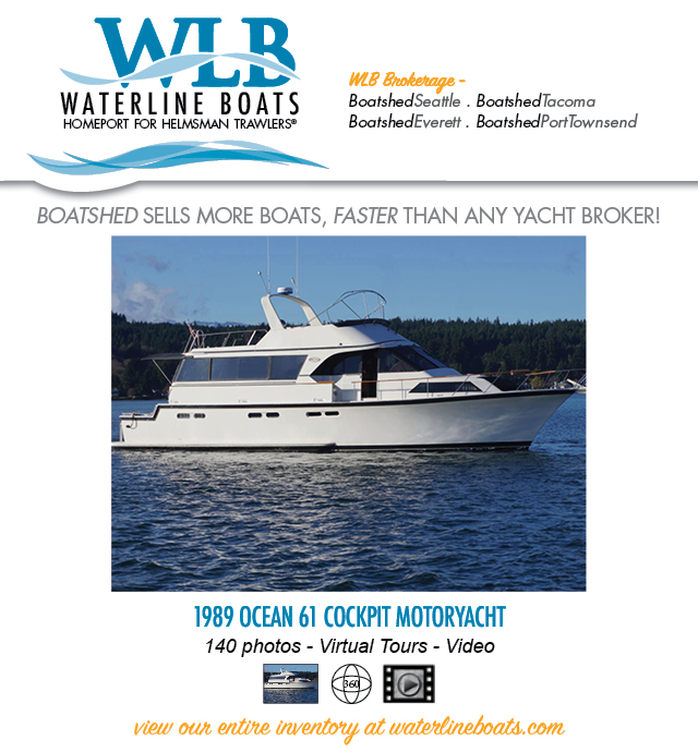Ocean 61 Cockpit Motoryacht For Sale by Waterline Boats / Boatshed Seattle