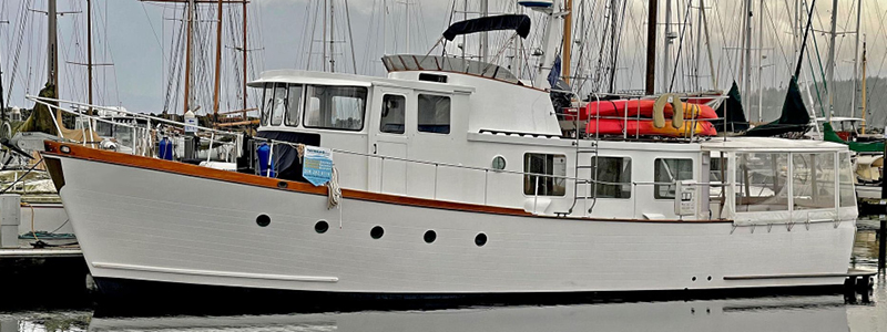 Willard 47 Dover Pilothouse For Sale by Waterline Boats / Boatshed Port Townsend