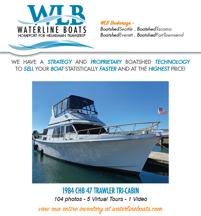 CHB 47 Tri-Cabin Trawler - Just Listed For Sale by Waterline Boats / Boatshed Everett
