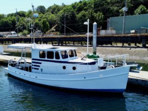 Custtom 30 Steel Trawler For Sale by Waterline Boats / Boatshed Port Townsend