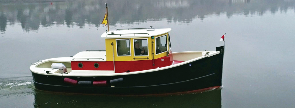 Devlin Godzilla 25 Mini Tug For Sale by Waterline Boats / Boatshed Port Townsend Wooden Boat Festival