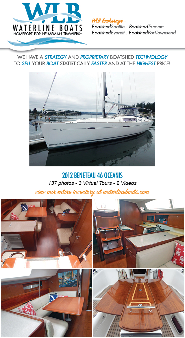 2012 Beneteau Oceanis 46 Recently Listed For Sale by Waterline Boats / Boatshed Seattle