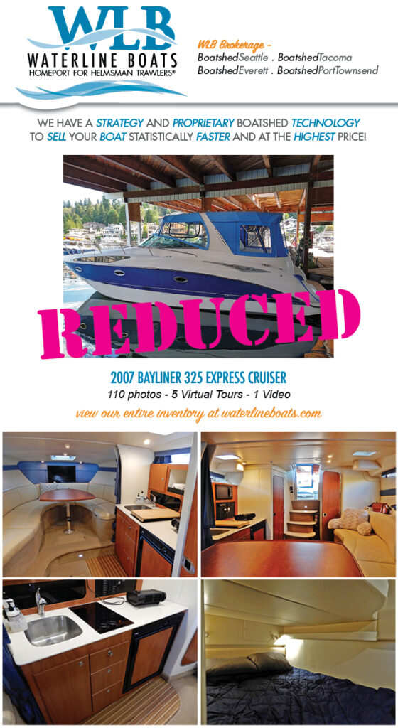 Bayliner 325 Express Cruiser Reduced in Price - Waterline Boats / Boatshed Seattle