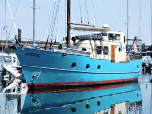 Motorsailer Pilothouse Yacht Conversion For Sale by Waterline Boats / Boatshed Seattle