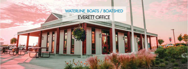 Waterline Boats / Boatshed Everett Office in Port of Everett Waterfront building