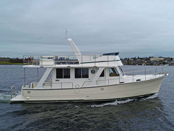 Helmsman Trawlers® 38 Sedan Waterline Boats the exclusive West Coast representative for Helmsman Trawlers®.